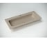 Раковина накладная Ceramicanova Grace 1010x457x137 мм, прямоугольная, с отверстием под смеситель, капучино матовый CN7013MC 1