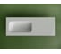 Раковина накладная Sancos Ceramicanova Grace чаша слева без отв под смеситель 1210x457x137 белый CN7020wx 1