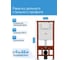 Комплект инсталляции с подвесным унитазом Bauedge BAU PRO 6 в 1, унитаз Bau Dream Hurricane-5 520x360 мм, безободковый, смыв торнадо обратного потока, быстросъемное сиденье с микролифтом, клавиша BAU Round хром E458103-BL0001-HQ5-E00113 4