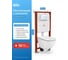 Комплект инсталляции с подвесным унитазом Bauedge BAU PRO 6 в 1, унитаз Bau Dream Hurricane-5 520x360 мм, безободковый, смыв торнадо обратного потока, быстросъемное сиденье с микролифтом, клавиша BAU Round белый/хром E458103-BL0001-HQ5-E00116 2