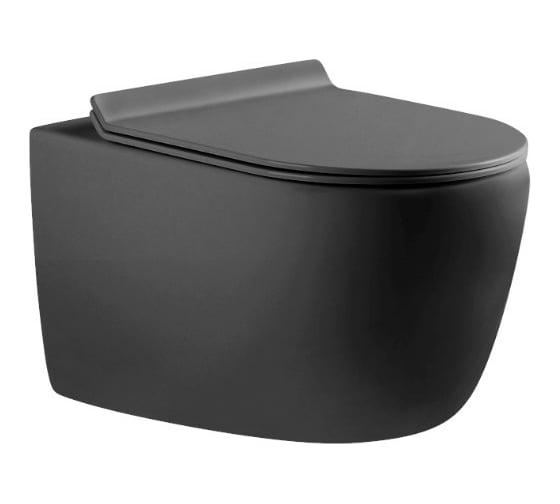 Подвесной унитаз с сидением Aquanet CETUS-GW Soft Close -SLIMSEAT с Rimless 00287009