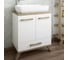 Тумба Sanflor Ингрид 60 швейцарский вяз, белый и умывальник PLAZA 55x36 С12473 1