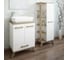 Тумба Sanflor Ингрид 60 швейцарский вяз, белый и умывальник PLAZA 55x36 С12473 2