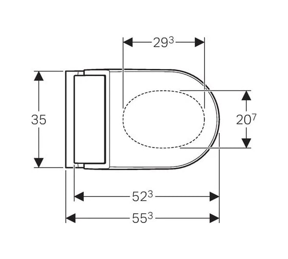 Унитаз и крышка-биде GEBERIT AquaClean Tuma Comfort 146.294.11.1 00000054049