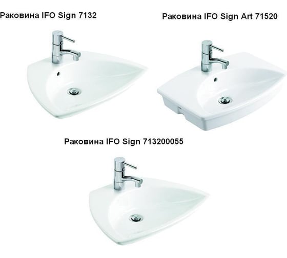 Раковины IFO Sign