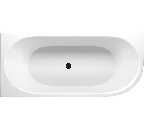 Ванна Aquanet 1800x800 мм, акрил, слив-перелив, белый/черный матовый Black matte 00293076