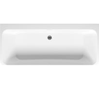 Ванна Aquanet 1700x750 мм, акриловая, слив-перелив, белый матовый/черный матовый Black matte 00293081