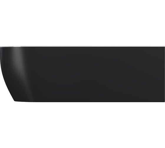 Ванна Aquanet 1800x800 мм, акрил, слив-перелив, белый матовый/черный матовый Black matte 00293079