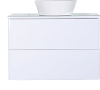 Подвесная тумба с раковиной ORANGE Otto Ot-75TuGLASS+B08-360W