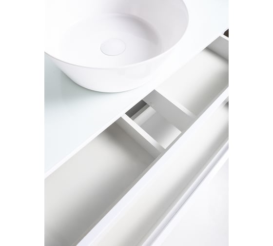 Подвесная тумба с раковиной ORANGE Ot-100TuGLASS+B08-360W
