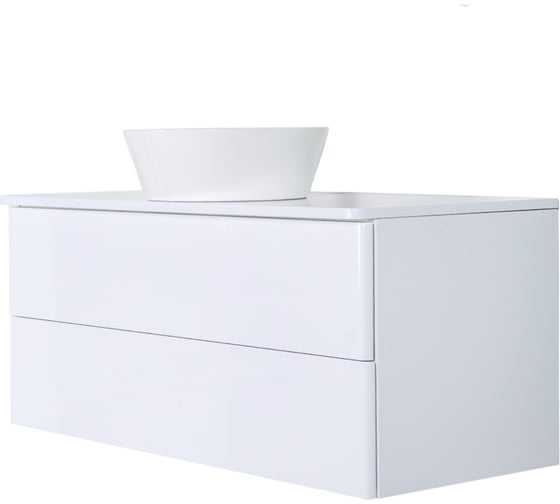 Подвесная тумба с раковиной ORANGE Otto Ot-100TuMDF+B08-360W