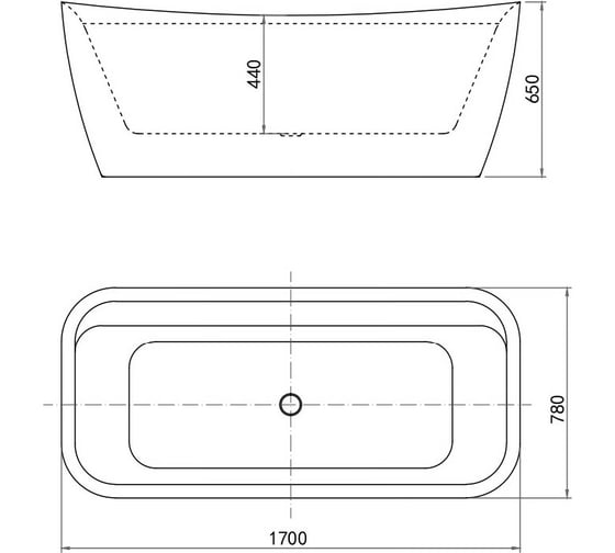 Акриловая ванна ALLEN BRAU Infinity 170x78 белый матовый 2.21002.21 00259598