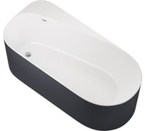 Акриловая ванна ALLEN BRAU Priority 170x80 белый матовый, панель антрацит 2.31001.21/AM 00291969
