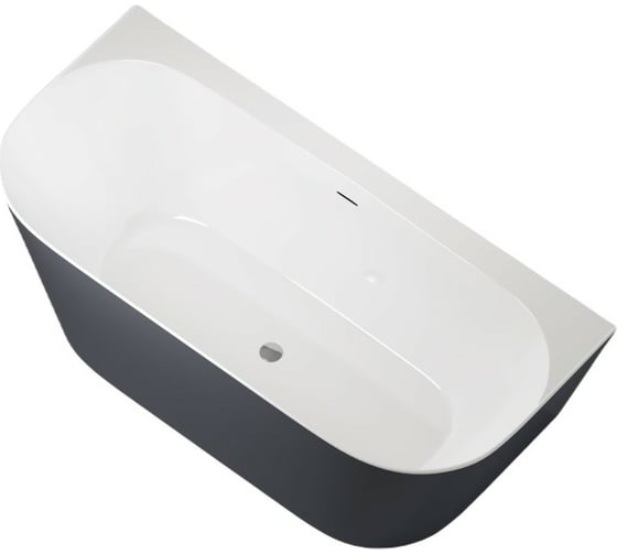 Акриловая ванна ALLEN BRAU Priority 170x78 белый глянец, панель антрацит 2.31003.20/AM 00291972 1