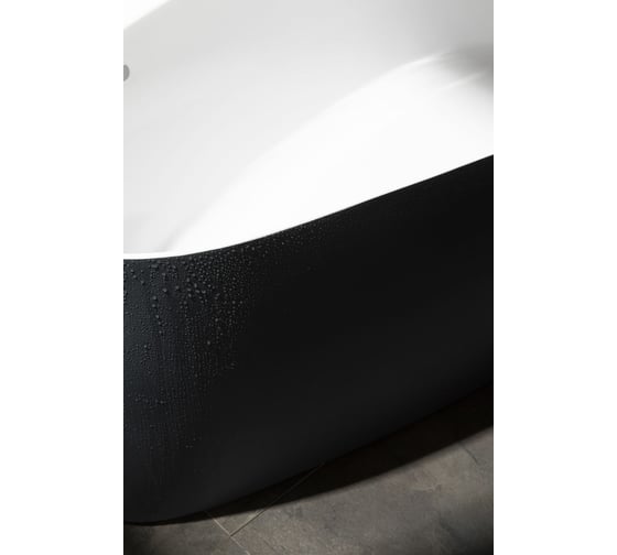 Акриловая ванна ALLEN BRAU Priority 170x80 белый матовый, панель антрацит 2.31002.21/AM 00291971