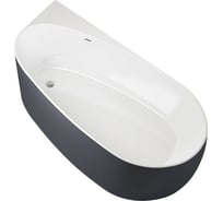 Акриловая ванна ALLEN BRAU Priority 170x80 белый глянец панель антрацит 2.31002.20/AM 00291970