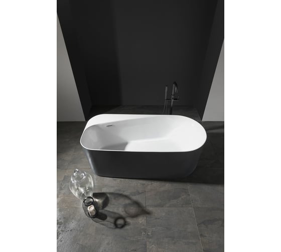 Акриловая ванна ALLEN BRAU Priority 170x80 белый глянец, панель антрацит 2.31001.20/AM 00291967