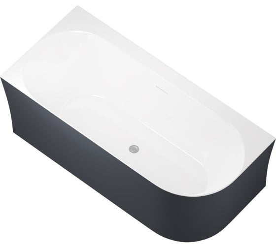 Акриловая ванна ALLEN BRAU Priority 1700x780 антрацит/белый глянцевый 2.31004.20A/AM 00291974