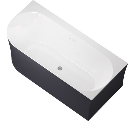 Акриловая ванна ALLEN BRAU Priority 1700x780 антрацит/белый глянцевый 2.31004.20B/AM 00291976 1