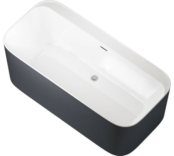 Акриловая ванна ALLEN BRAU Infinity 170x80 белый глянец панель антрацит 2.21001.20/AM 00291982