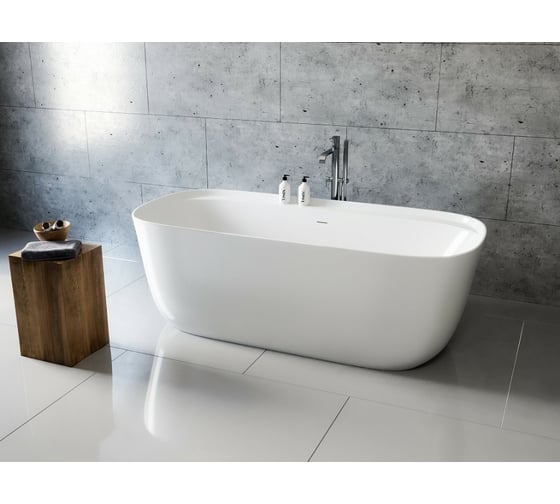 Акриловая ванна ALLEN BRAU Infinity 170x78 белый глянец, панель антрацит 2.21002.20/AM 00291984