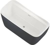 Акриловая ванна ALLEN BRAU Infinity 170x78 белый матовый, панель антрацит 2.21002.21/AM 00291985
