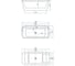 Акриловая ванна ALLEN BRAU Infinity 170x78 белый матовый, панель антрацит 2.21002.21/AM 00291985 2