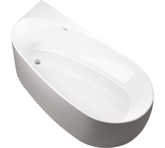Акриловая ванна ALLEN BRAU Priority 170x80 белый глянец /платиново-серый 2.31002.20/PGM 00293873