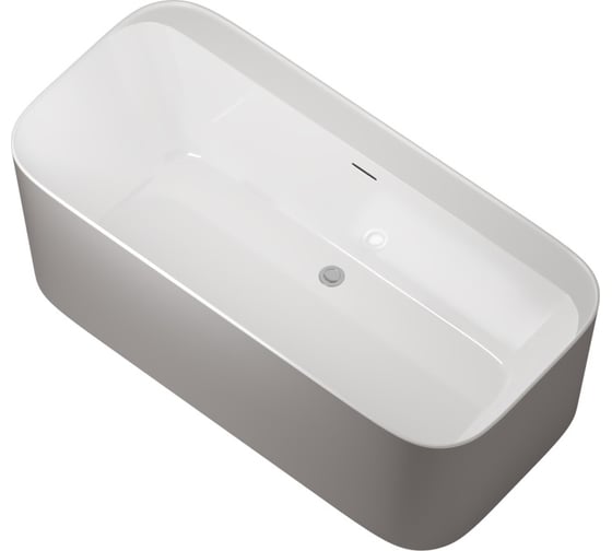 Акриловая ванна ALLEN BRAU Infinity 170x80 белый глянец /платиново-серый 2.21001.20/PGM 00293877 1