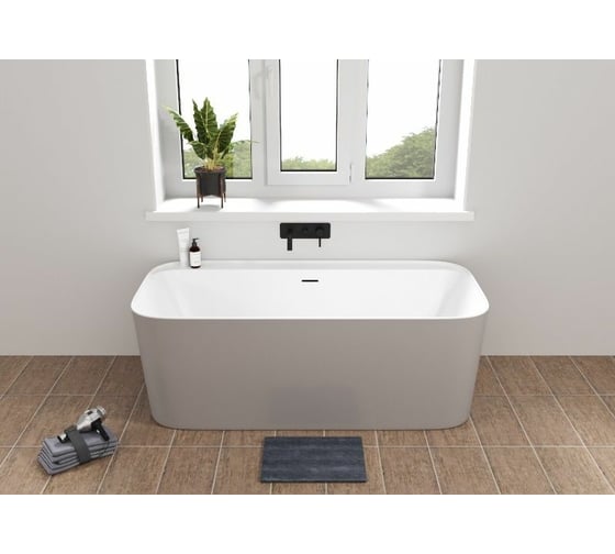 Акриловая ванна ALLEN BRAU Infinity 170x80 белый глянец /платиново-серый 2.21001.20/PGM 00293877