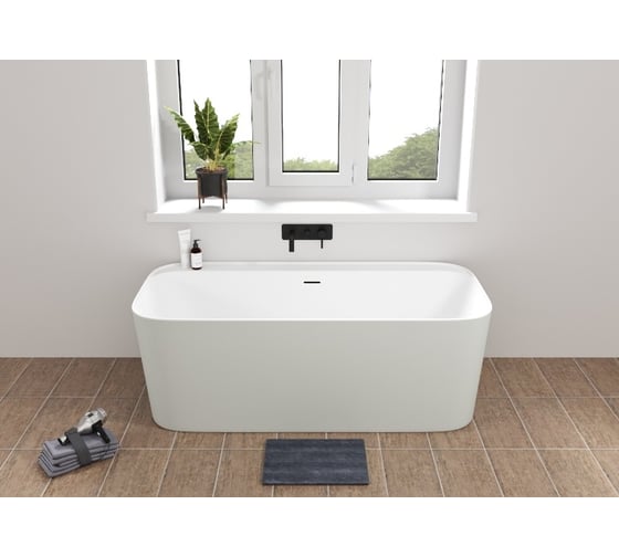 Акриловая ванна ALLEN BRAU Infinity 170x80 белый матовый папирус 2.21001.21/PWM 00293860