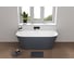 Акриловая ванна ALLEN BRAU Priority 170x78 белый матовый/сине-серый 2.31003.21/BGM 00293888 2