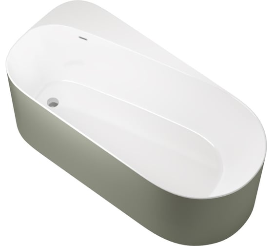 Акриловая ванна ALLEN BRAU Priority 170x80 белый глянец/цементно-серый 2.31001.20/CGM 00293894