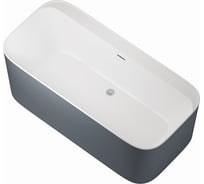 Акриловая ванна ALLEN BRAU Infinity 170x80 белый матовый/сине-серый 2.21001.21/BGM 00293890