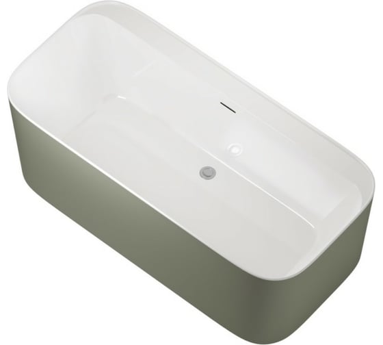 Акриловая ванна ALLEN BRAU Infinity 170x80 белый глянец/цементно-серый 2.21001.20/CGM 00293900 1