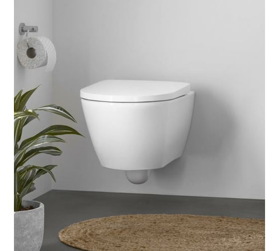 Подвесной унитаз Duravit D-Neo Rimless без ободка, сиденье микролифт 45770900A1 00287616