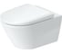 Подвесной унитаз Duravit D-Neo Rimless без ободка, сиденье микролифт 45770900A1 00287616 1