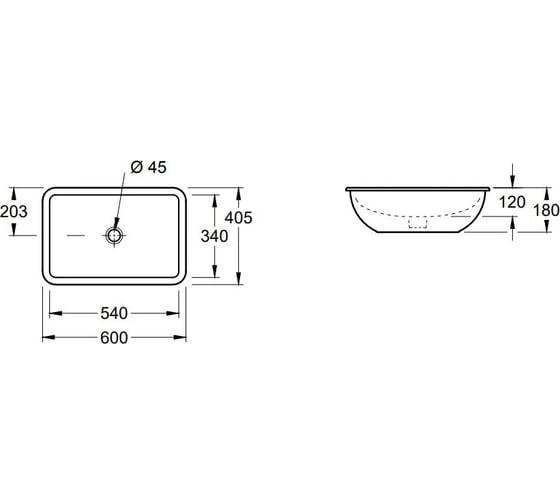 Раковина Villeroy & Boch Loop & Friends 60 616301R1 00279539