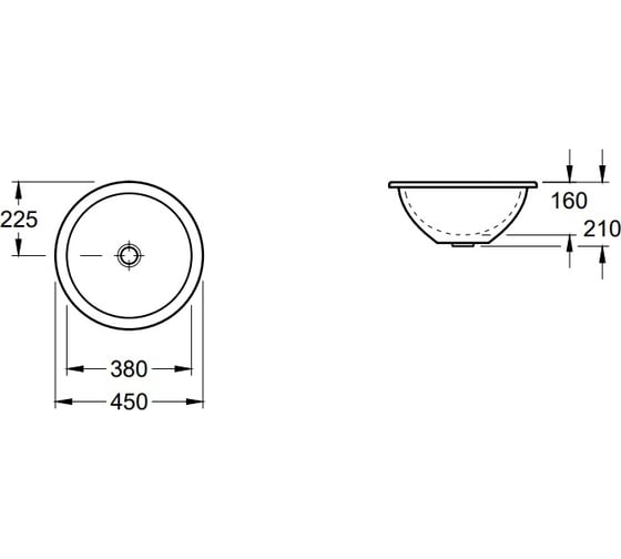 Раковина Villeroy & Boch Loop & Friends 45 61803801 00279546