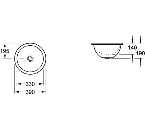 Раковина Villeroy & Boch Loop & Friends 39 61813301 00279548