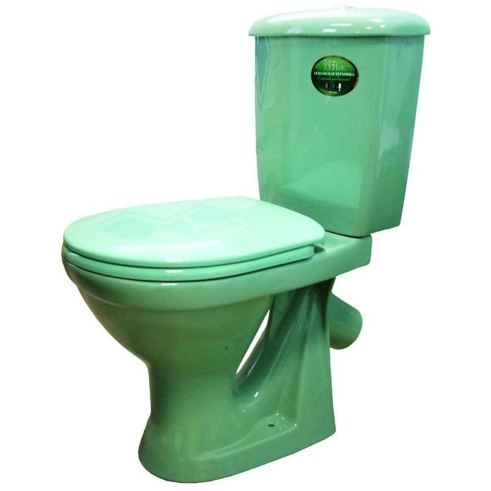 Унитаз-компакт Оскольская керамика СУПЕРКОМПАКТ косой выпуск, 1 режим ...