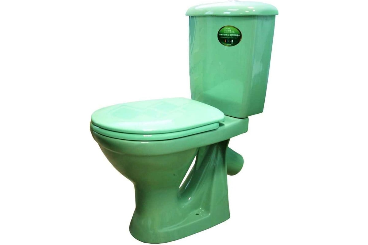 Унитаз-компакт Оскольская керамика СУПЕРКОМПАКТ косой выпуск, 1 режим ...