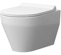 Подвесной унитаз KERAMIN БАРИ НОВА безободковый, сиденье DP Slim, Soft Close, Clip up 466116