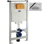 Инсталляция OLI 80 500х1150х120 мм, механическая + панель слива RIVER хром глянец 300572mRI00