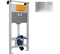 Инсталляция OLI 120 500х1150х126 мм + панель слива SLIM хром глянцевый 100409mSl00