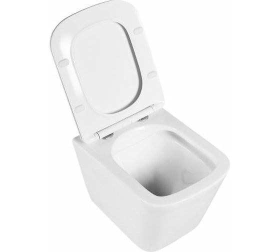 Подвесной унитаз BelBagno DUE безободковый с сиденьем Soft Close BB3103CHR/SC