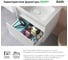 Тумба с умывальником подвесная с ящиком IDDIS белая, 80 см, Эспер (Esper) ESP80W0i95K 10