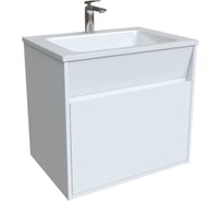 Подвесная тумба с умывальником IDDIS Esper с ящиком, белая 60 см ESP60W0i95K