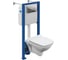 Комплект Cersanit CARINA XL CO DPL EO slim + VECTOR + ACTIS пластик хром глянцевый 64074 1