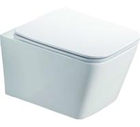 Подвесной унитаз Azario NOVA AZ-2216 безободковый, с сиденьем дюропласт 00077060